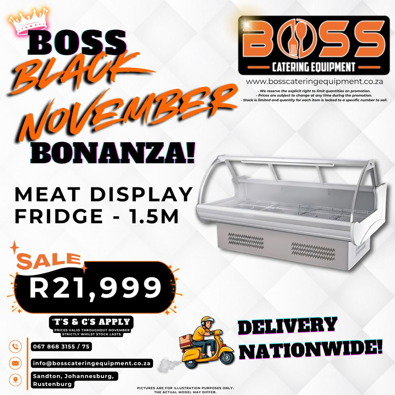 1.5m Meat Deli Display Fridge - *BLACK FRIDAY*