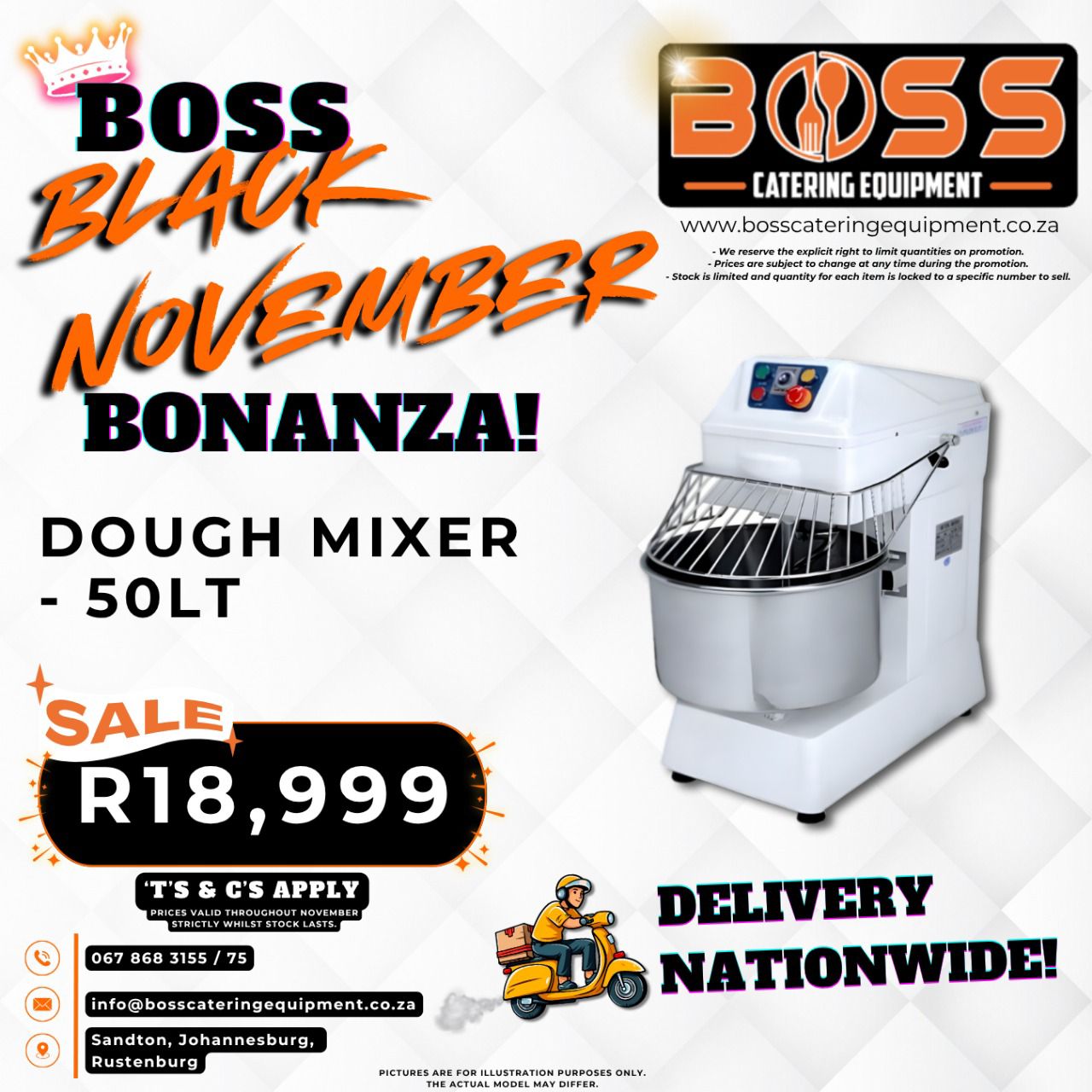 50lt Dough Mixer - *BLACK FRIDAY*