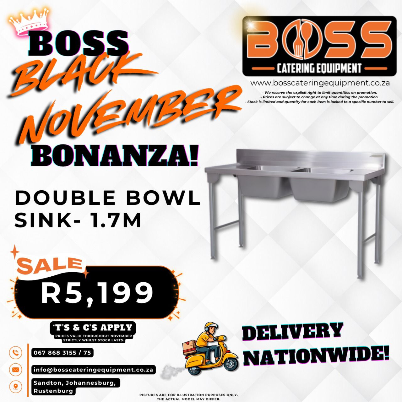 Double Bowl Sink 1700mm - *BLACK FRIDAY*