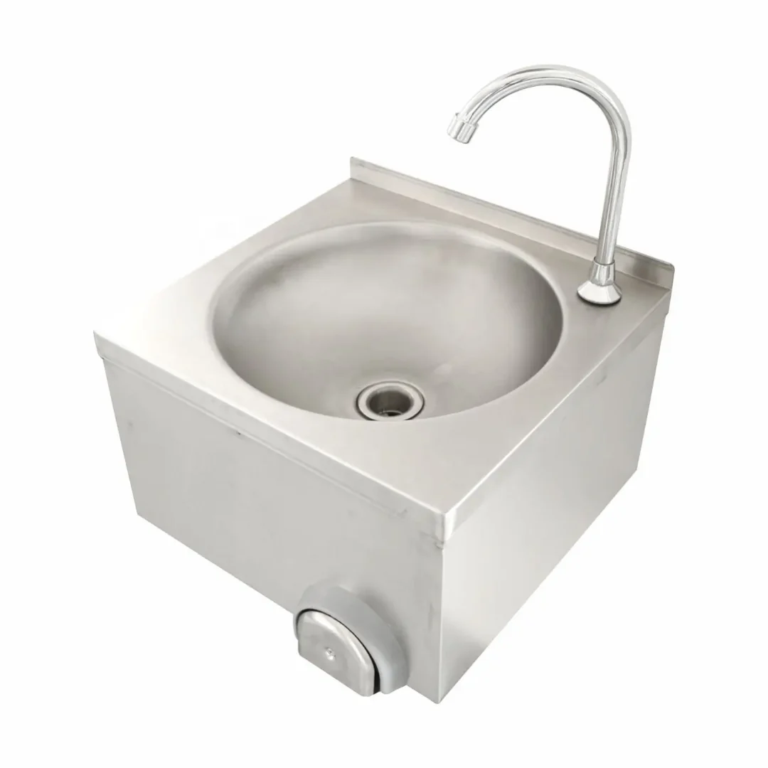 Knee Operated Hand Wash Basin - 304 S/Steel