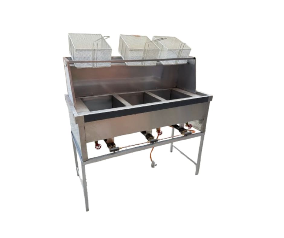 Spaza Gas Fryer (3x20lt) With Baskets