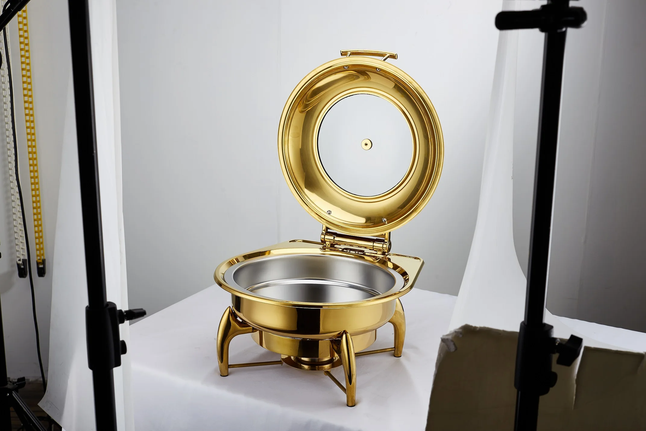 Heavy Duty Chafing Dish 6ltr - Round Gold