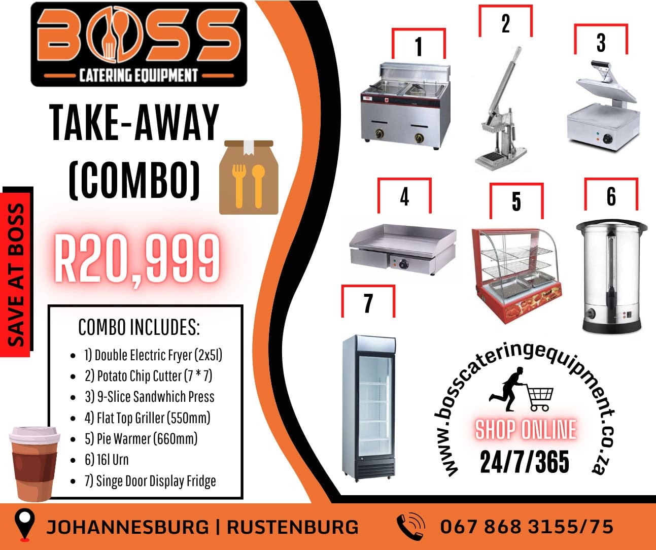 Restaurant Equipment Combo - Takeaway / Spaza Combo